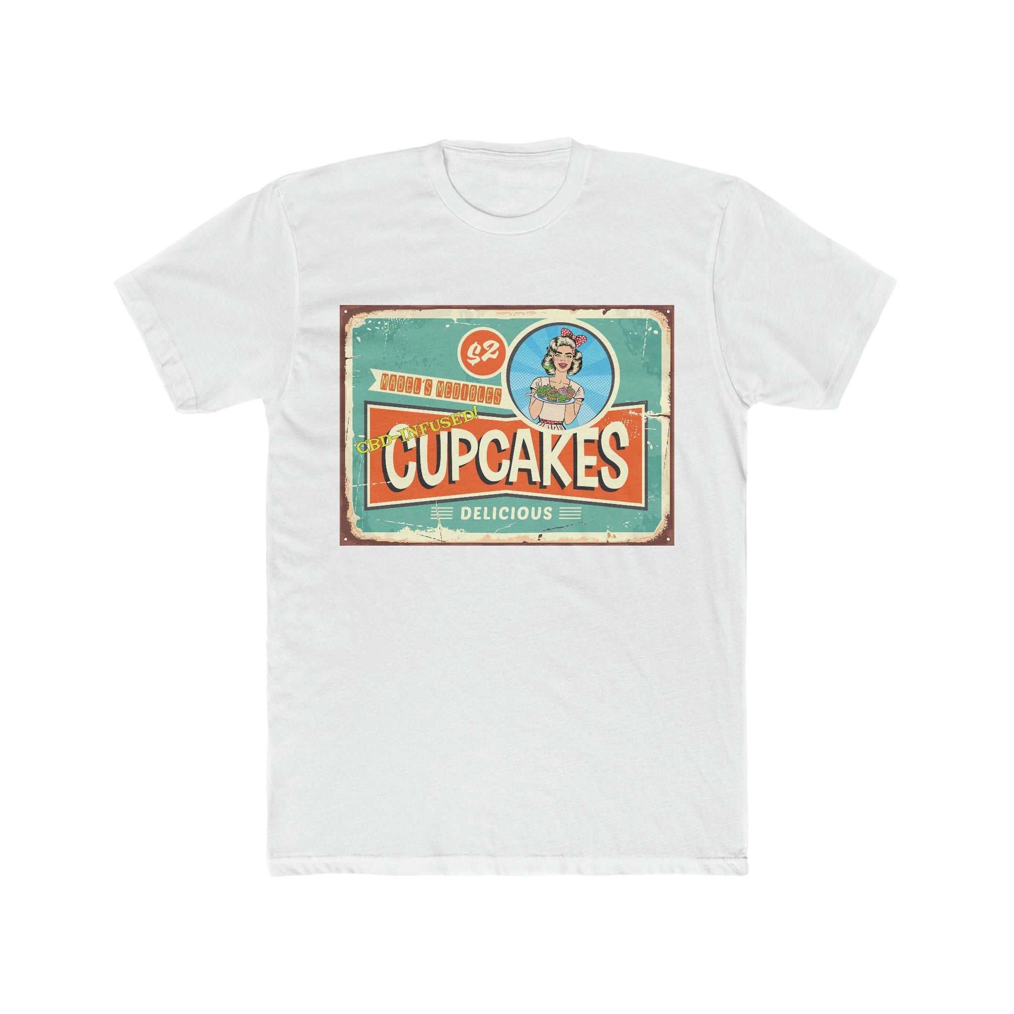 Mabel's Medibles CBD Infused Cupcakes Flyer - Cotton Crew Tee