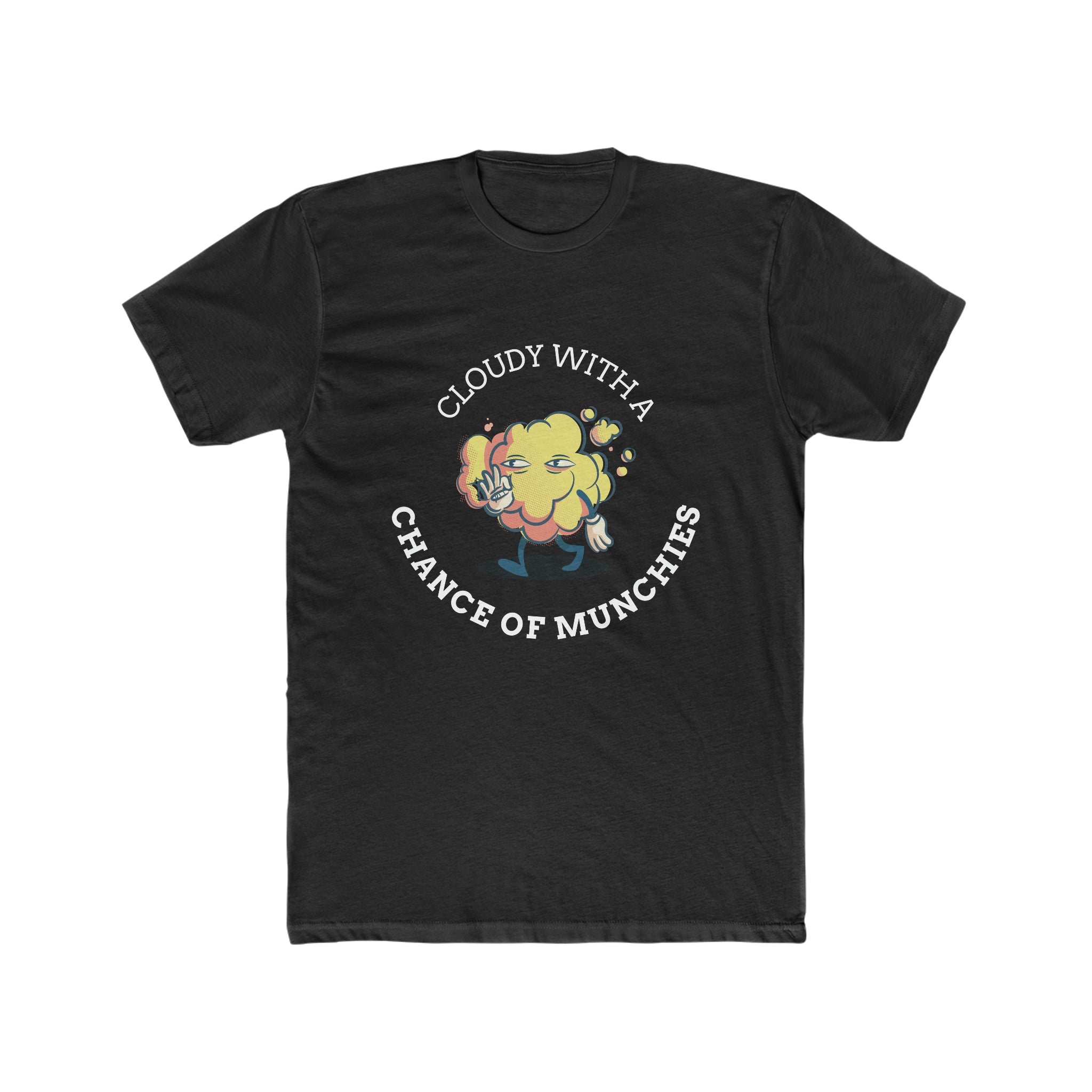 Cloudy with a Chance of Munchies Cotton Crew Tee