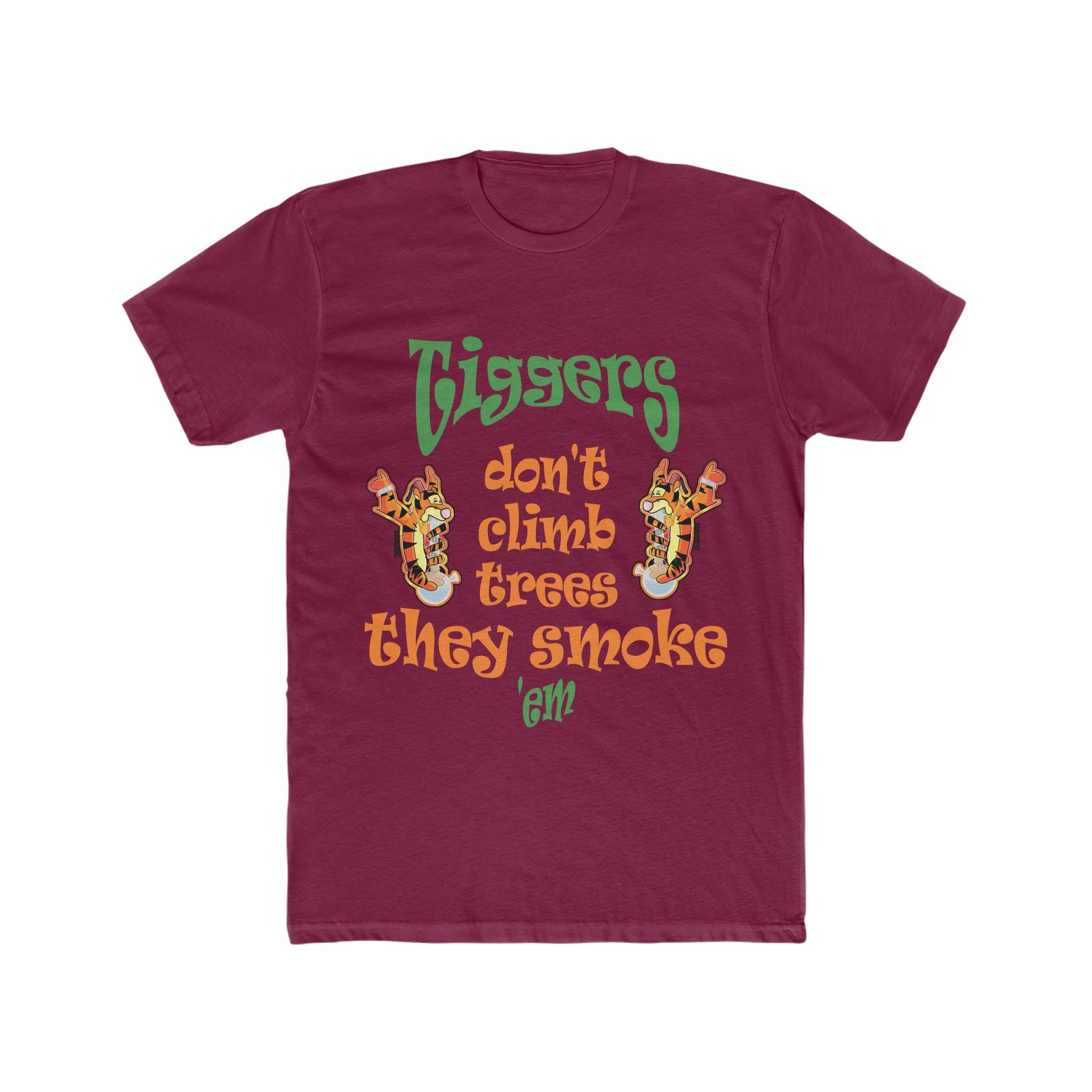 Tiggers Don't Climb Trees - Unisex Cotton Crew Tee