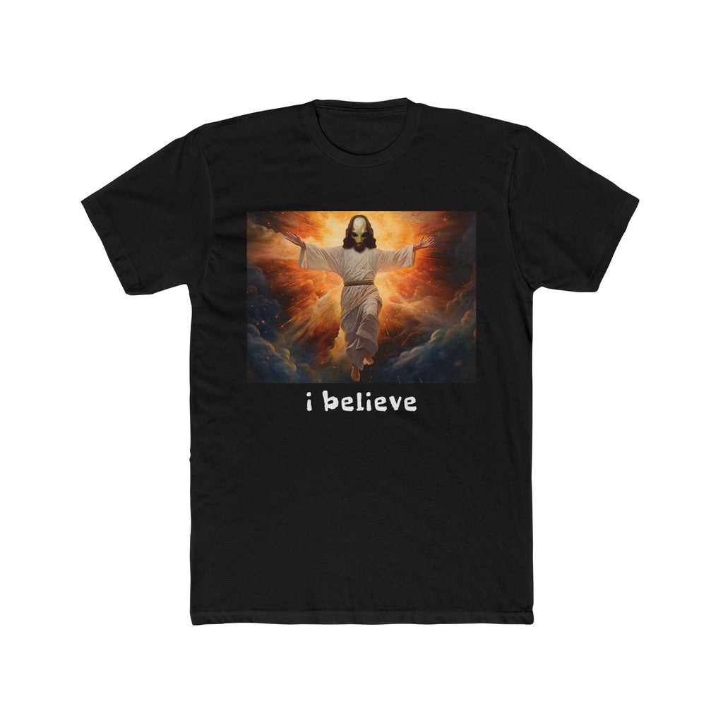 SuperAlien Jesus i Believe Cotton Crew Tee