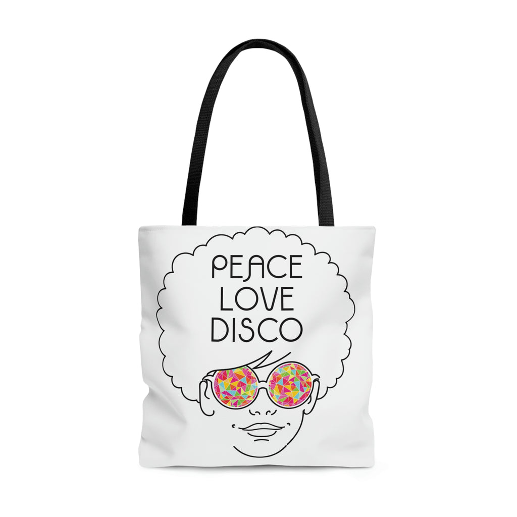 Peace Love and Disco Tote Bag